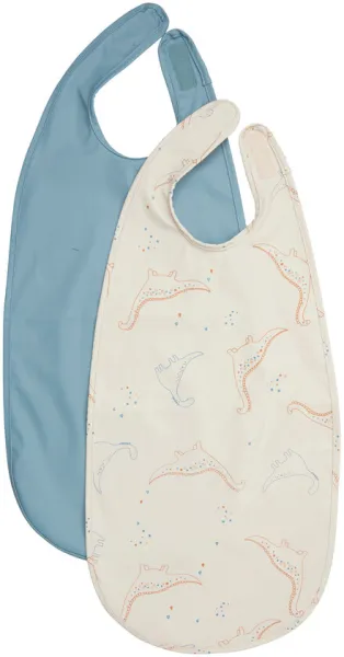 Pitkä ruokalappu PU (2-pakkaus) - 419 - ONE SIZE