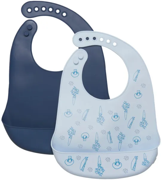 Silikoninen Ruokalappu (2-Pakkaus) - 746 - ONESIZE